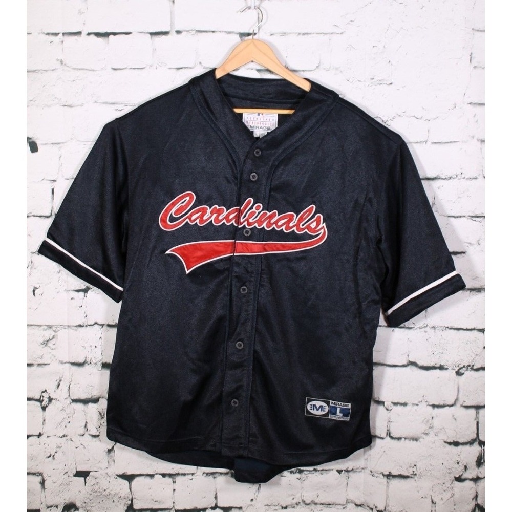 Cardinals Baseball Jersey Dark Blue Red Lettering Heavy Mark McGwire